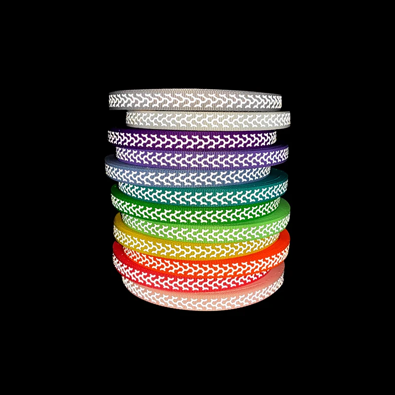 Roadstar High Intensity Reflective Ribbon 1.24cm Width Colorful Warning Tape Sewing on Clothes Bag Cap Warning Tape RS-11RW