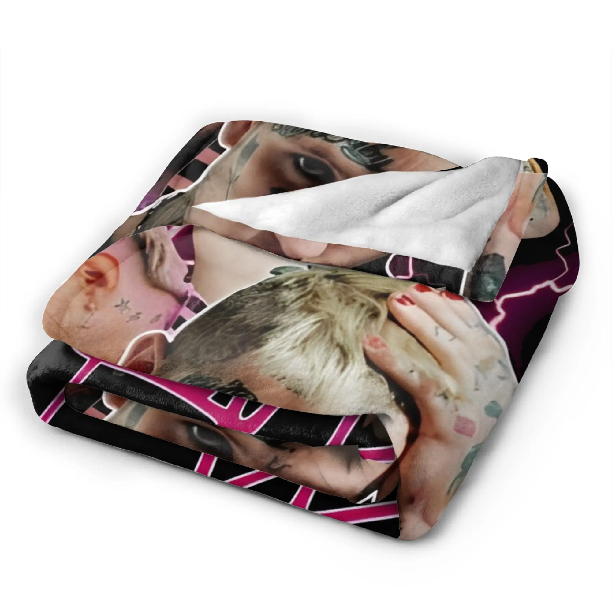 ليل اللمحة أنا أتمنى مغني الراب اكسسوارات البطانيات خفيفة الوزن رقيقة الصوف رمي البطانيات مريحة الفراش يلقي #4