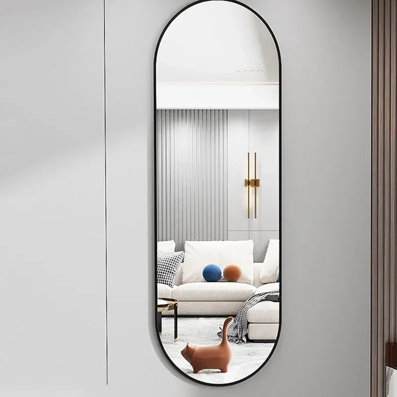 

Bathroom Girls Wall Mirror Living Room Aesthetic Oval Bedroom Mirror Bedroom Makeup Decoracion Para El