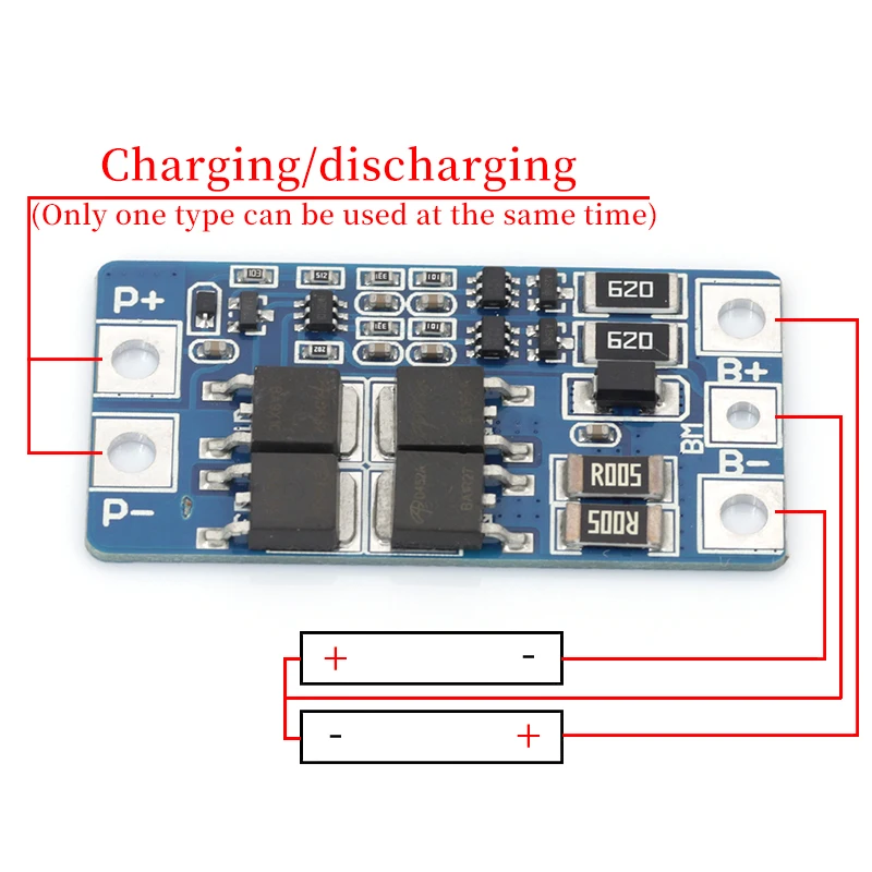 2S 10A 7.4V 18650 lithium battery protection board 8.4V balanced function/overcharged protection Good