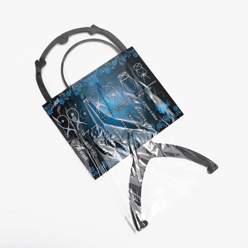 حامل وصلات الشعر، حامل شعر مستعار متين قابل للطي للشعر المستعار بلون موحد - مشبك شعر ثابت وأداة عرض