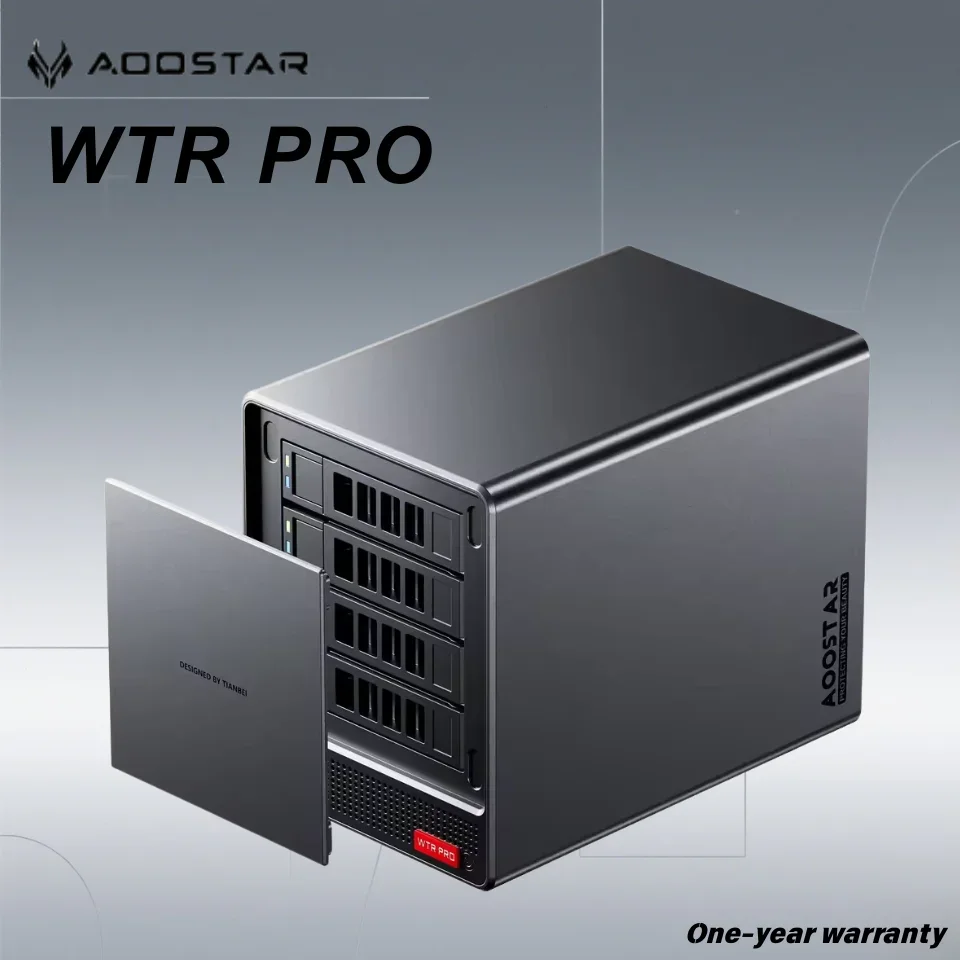 

Мини-ПК AOOSTAR WTR Pro NAS на базе Ryzen 7 5825U, DDR4*2 3200 МГц, поддержка 2.5/3.5-дюймовых HDD*4, M.2*2 2280 NVMe, 2.5G LAN, WiFi6, настольный компьютер