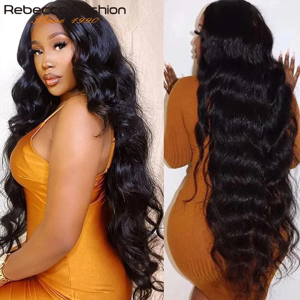 

Brazilian 30Inch Body Wave T Lace Front Wig 100% Human Hair Wig For Black Women Loose Wave QVR Queen Virgin Remy Hair Long Hair