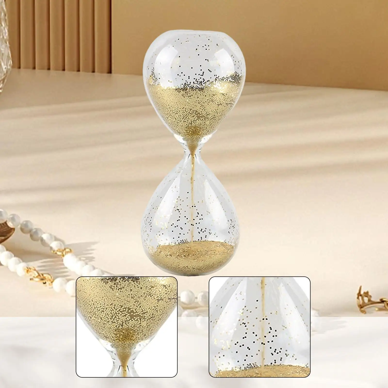 Non Timer Elegant Hourglass Glass Sand Clock Thoughtful Gift Home Decoration for Weddings and Special Occasions