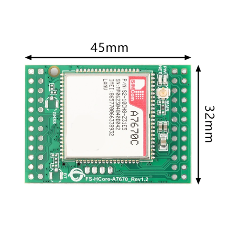 【A42U】STM32 Soutines FS-Hcore-A7670C A7670C Модуль 4G CAT. 1-ядерная макетная плата Full Netcom GSM LTE+ GSM USB к TTL