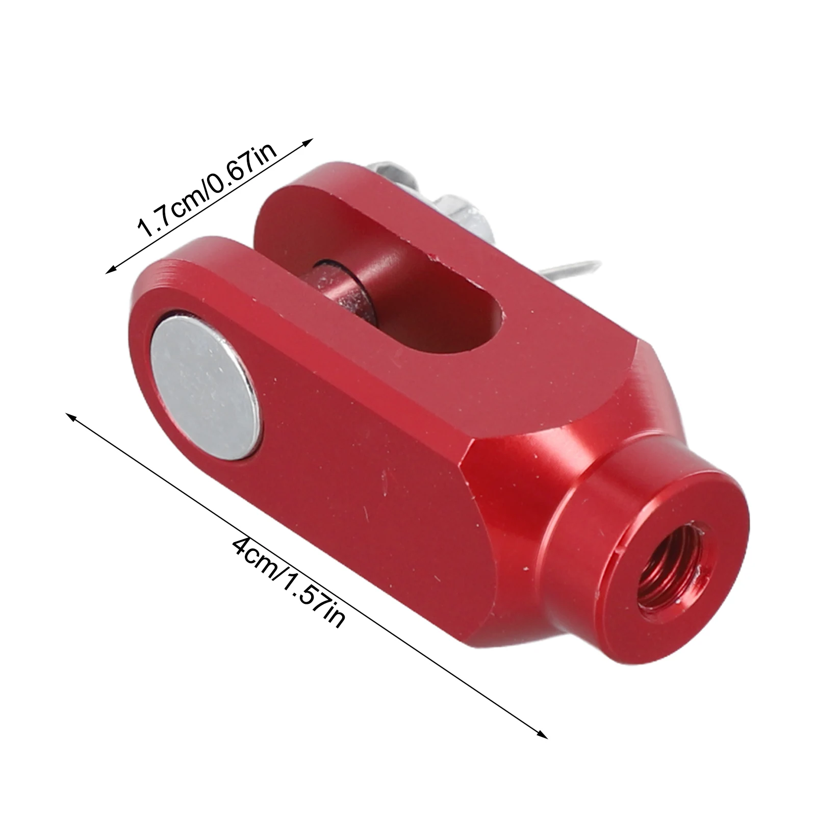 Red Aluminum Rear Brake Clevis for Honda CRF150R CR125 CRF250R CRF250X CRF450R CRF450L Stylish Design Improved Braking