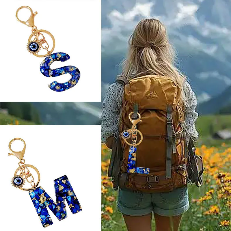 

Креативные буквы из смолы с брелоком в виде глаза дьявола