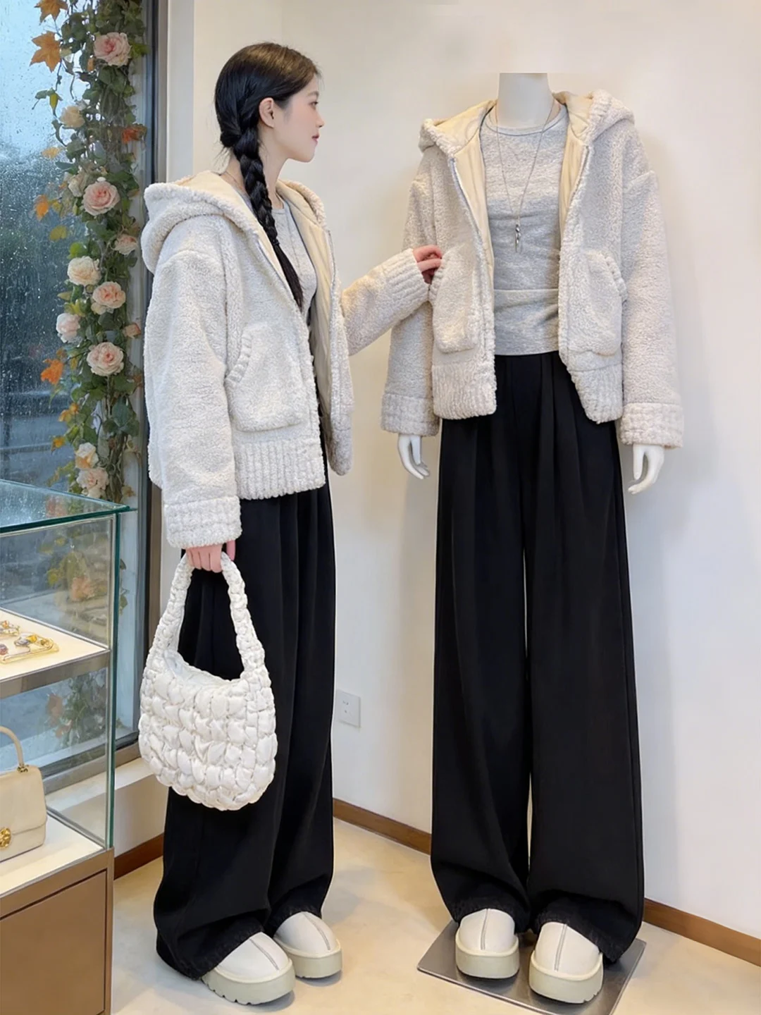 

Bla Casual Straight Leg Jeans Women's Spring 2026 New plus Size Loose Long Pants Slimming Comfortable High Waist Denim