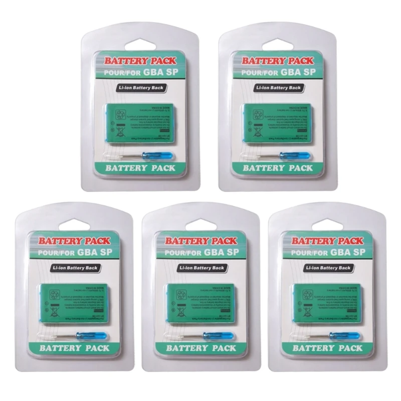 Rechargeable Lithium-ion Battery Pack for GBA SP, 3.7V, 850mAh, Comes with Screwdriver image 3