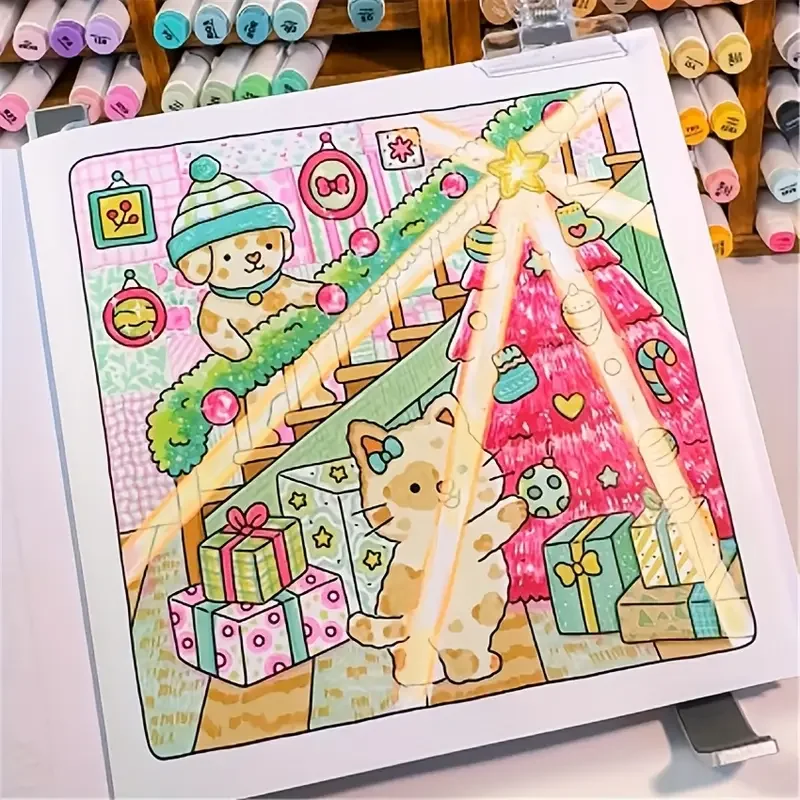 Sweetheart: كتاب تلوين للبالغين - أنشطة يومية مريحة لطيفة للاسترخاء (تلوين المساحات المريحة)، هدية مثالية لعيد الميلاد