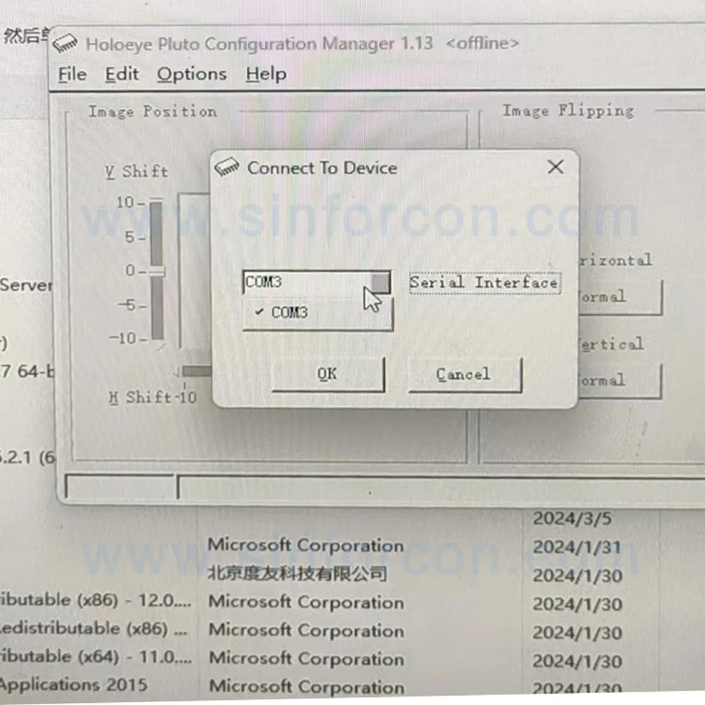 FTDI USB RS232 ke RJ11 untuk Holoeye Pluto SLM kontrol Modulator lampu spasial kabel Program konfigurasi