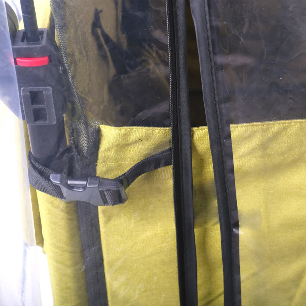 Covers Windproof Cover With Zipper Foldable Handcart Windshield Stroller to Install Sized 935273cm - for Carts