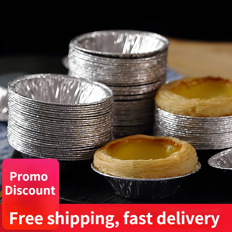 

Disposable Egg Tart Cup(207)Egg Tart Crust Egg Tart Foil Bottom Aluminum Foil Egg Tart Tray Cake Decoration Accessories