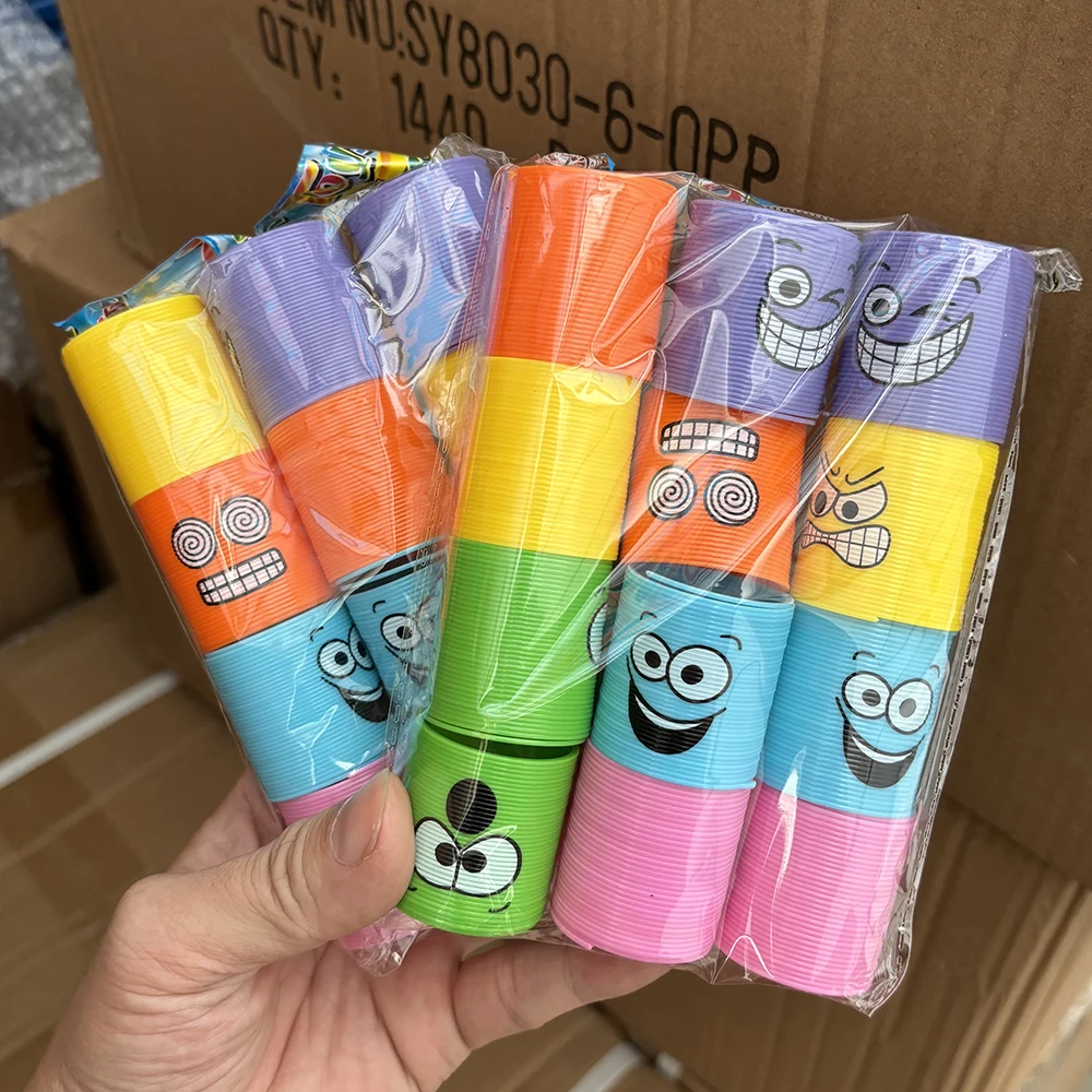 Lighting Mcqueen Decor - 12/24PCS Rainbow Magic Spring Toys Colorful