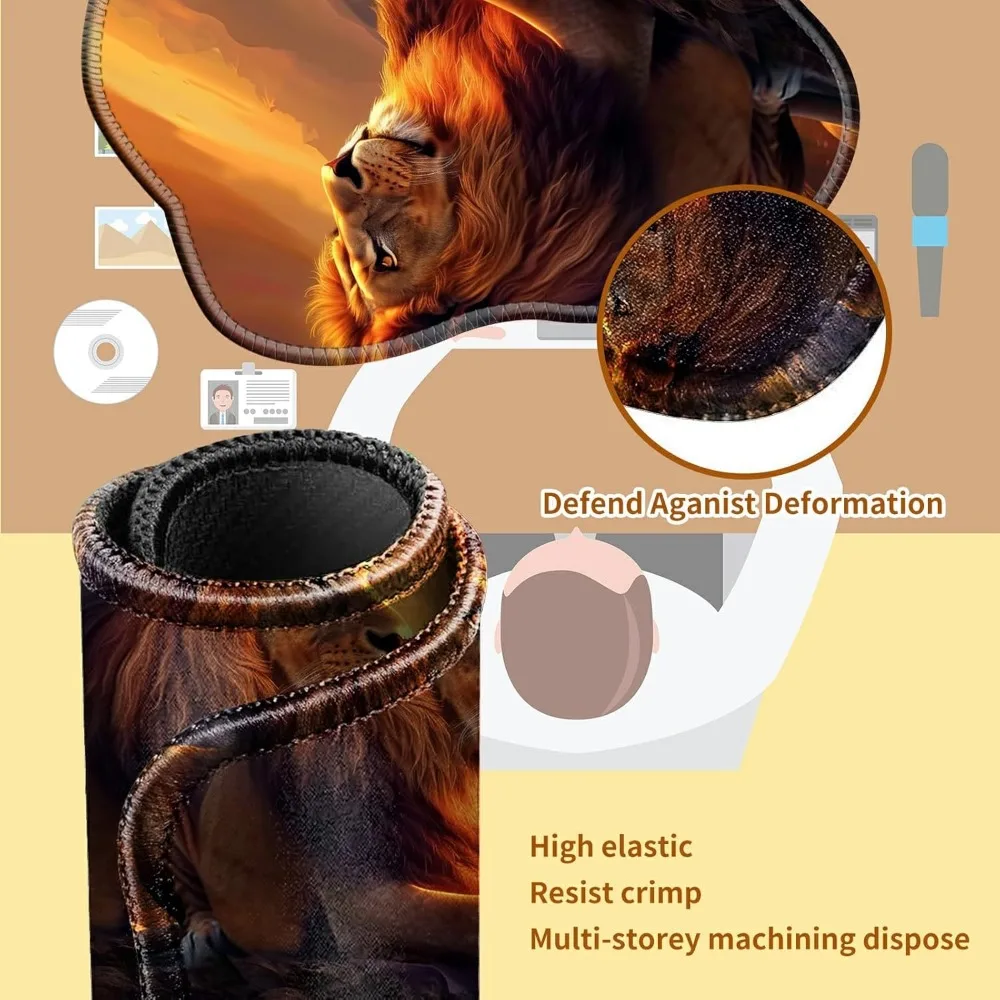 사무실, 가정, 게이머 및 노트북 책상용으로 적합한 가장자리가 꿰매인 대형 미끄럼 방지 구름 패턴 마우스 패드