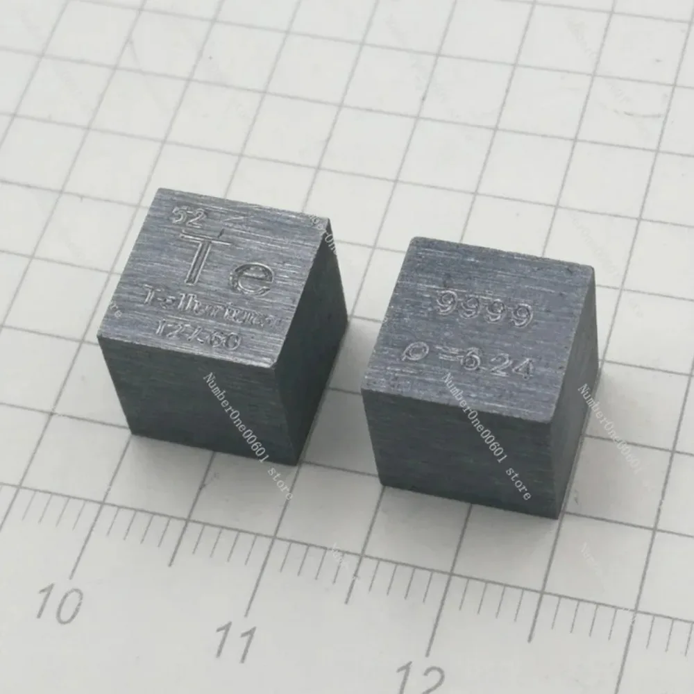 Tellurium 10mm Density Cubes for Periodic Table Collection