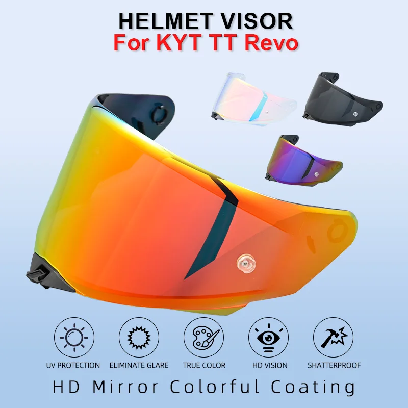 

Визор для мотошлема KYT TT Revo, сменная линза, защита от УФ-излучения, ветрозащита, аксессуары для мотошлемов.