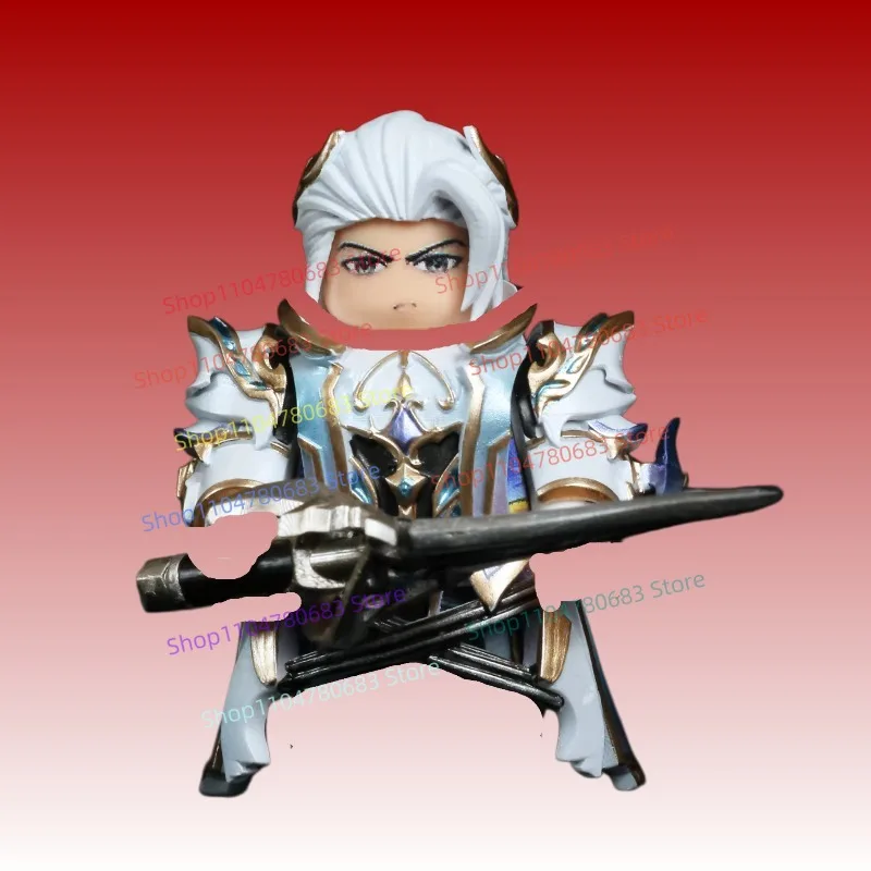 

Конструктор MOC, мини-фигурка: Модель аксессуара «Бронированный генерал с белыми волосами», коллекционная игрушка-украшение, праздничный подарок