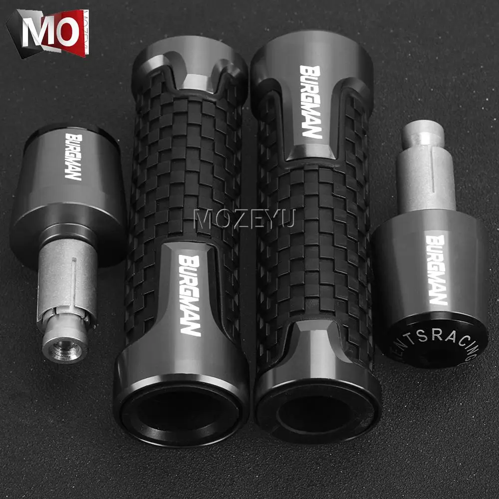 

Motorcycle Hand Grips Handle Bar End Cap Plug 22MM Handlebar Ends FOR SUZUKI AN200 AN250 AN400 AN650 Burgman AN 125 250 400 650