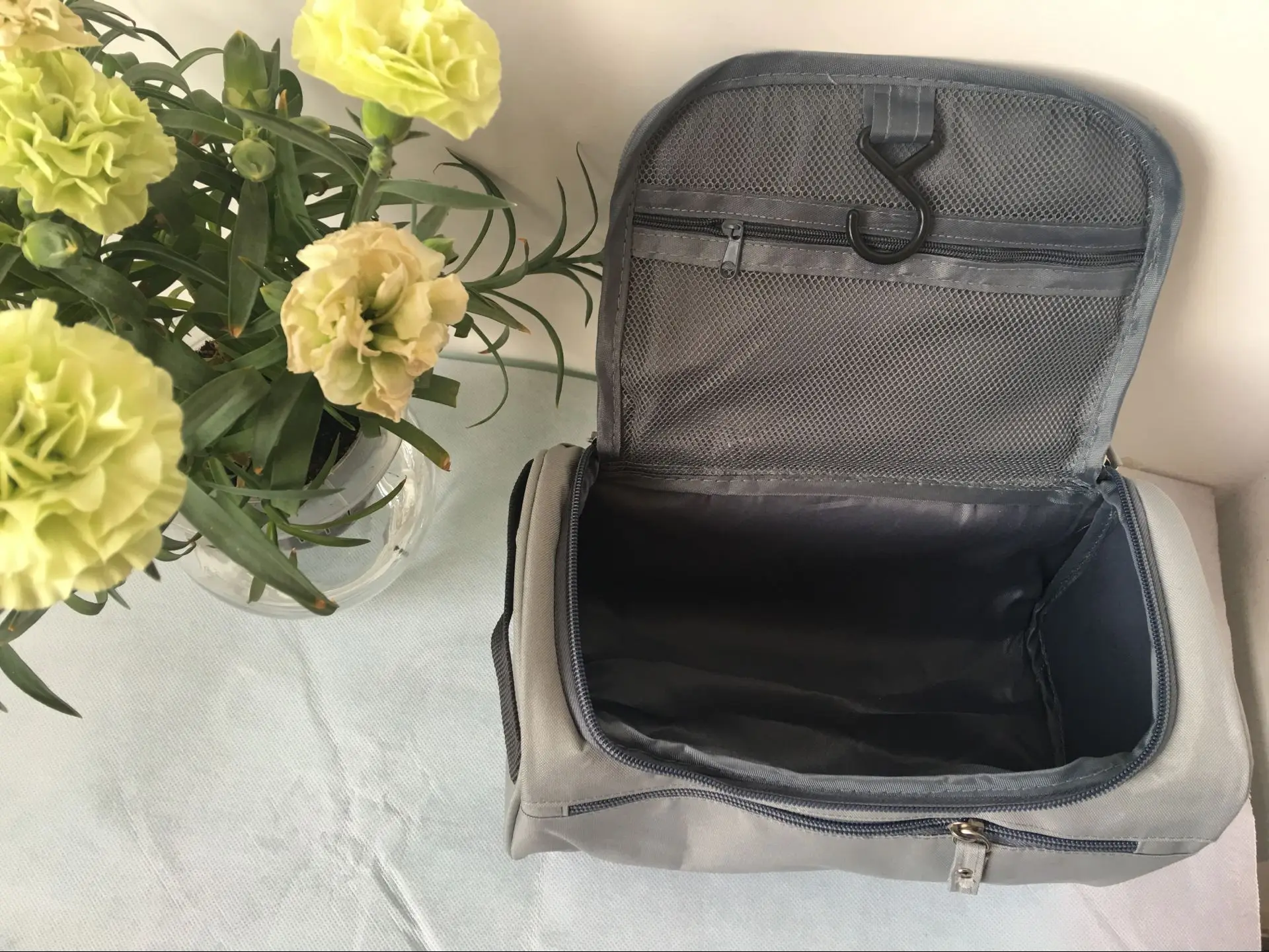 Zipper Polyester Männer Business Tragbare Lagerung Tasche Toilettenartikel Organizer Frauen Reise Kosmetik Tasche Hängen Wasserdichte Waschen Beutel – Detail 16