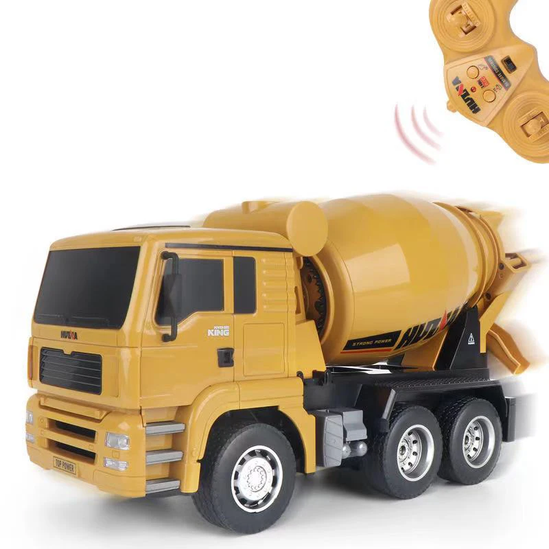 HUINA 1/18 333 2.4G 6CH RC Concrete Car Mixer Truck Model Tractor Gift Radio Gift Toys In Stock