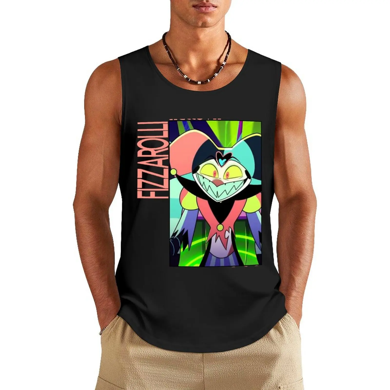 

Fizzarolli Helluva Boss Tank Top anime top gym clothes for man muscle t-shirt