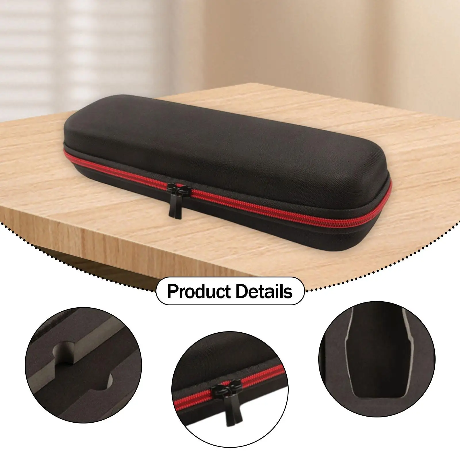 Handheld Case Carry Case Holds 1 Mic with Carry Strap Organizer Storage Box