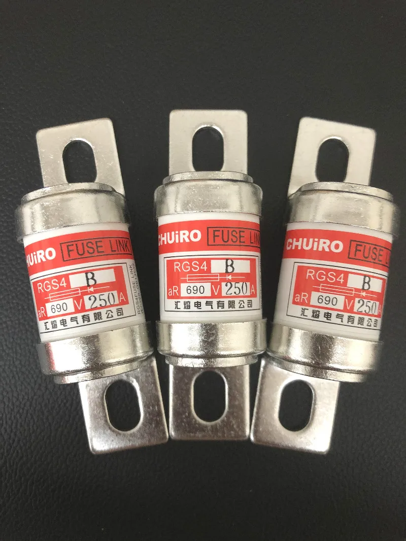 1PC RGS4B 660V 690V 200A 250A 300A 315A 400A Electronic Circuit Overload Protection Ceramic Bolt Connected Acting Fuse Link