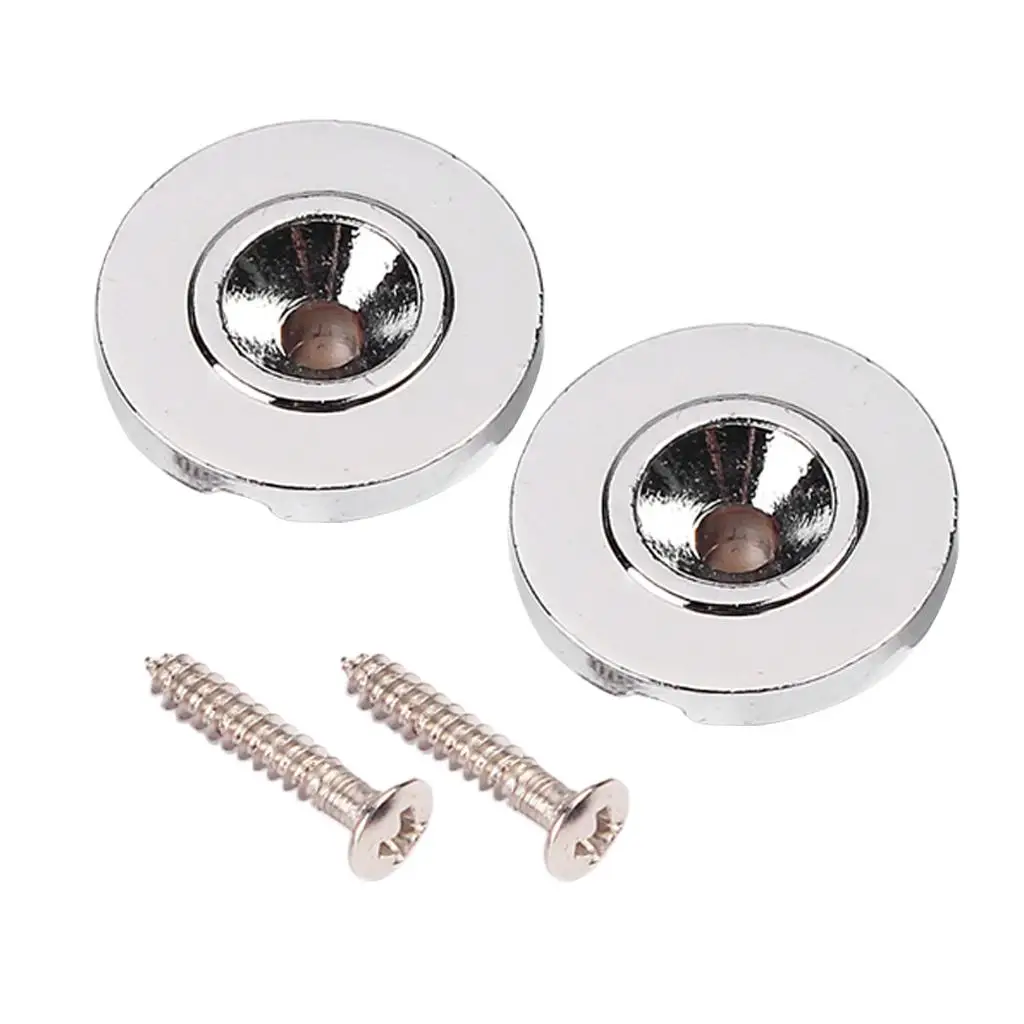 2pcs Guitar String Tree Retainer Buckle Bass Accessory with Screw