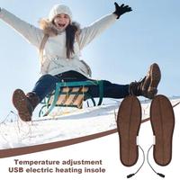 Electric Heating Insoles USB Electric Heating Shoes Insoles Electric Foot Warmer Insoles Warming Shoe Insoles For Camping Skiing