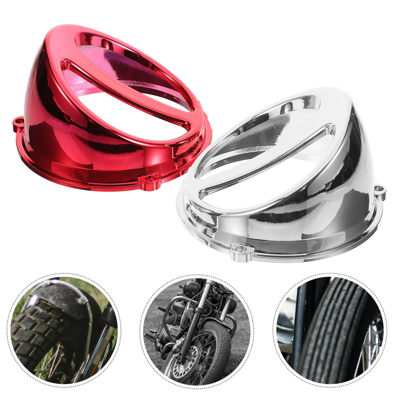 

2pcs Motorcycle Air Scoop Cover Abs Engine Cooling Fan Cap For Scooter Air Inlet Protection Debris Prevention Motorcycle
