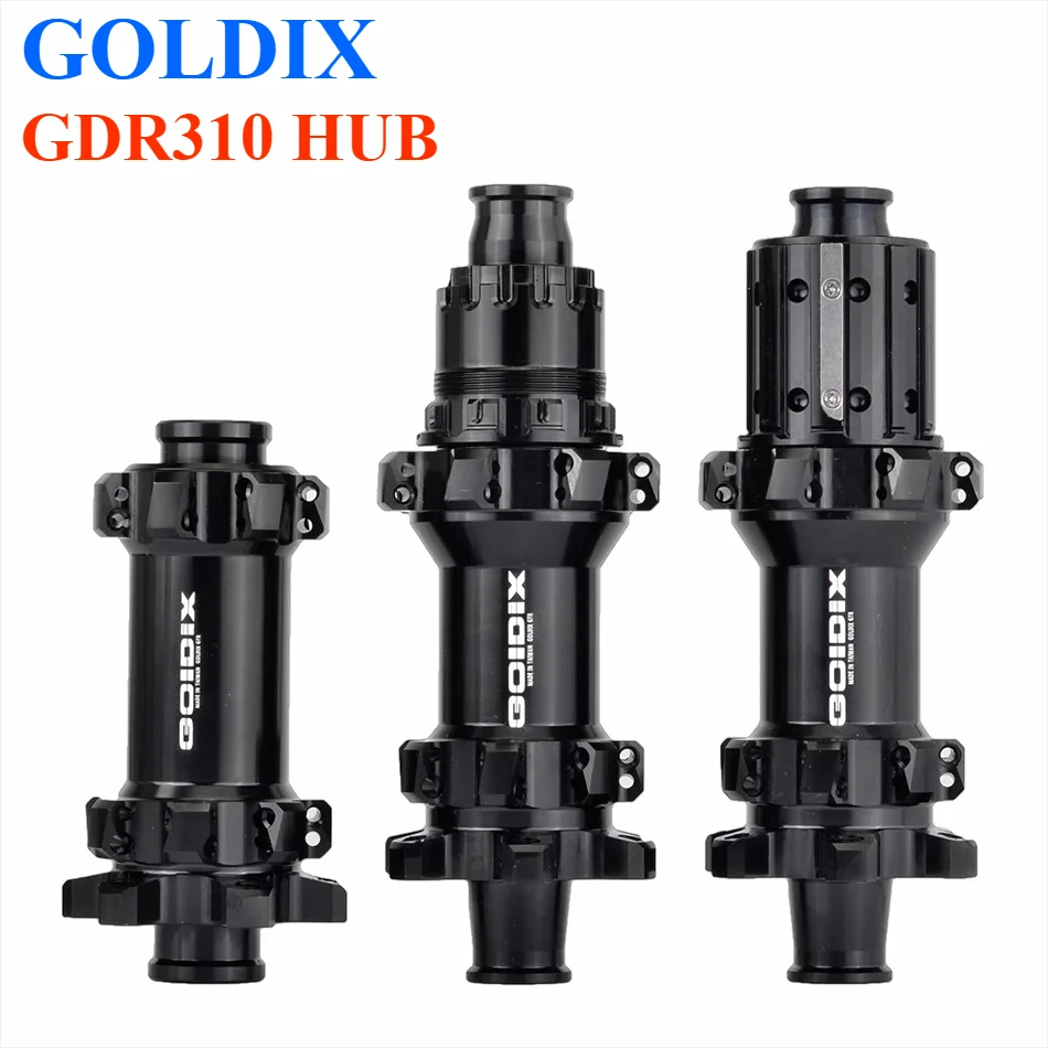 

GOLDIX GDR310 142mm Road Hub 28H Six Nails Disc Brake 36T 60T Front 100x12 Rear 142x12mm Ultra Light