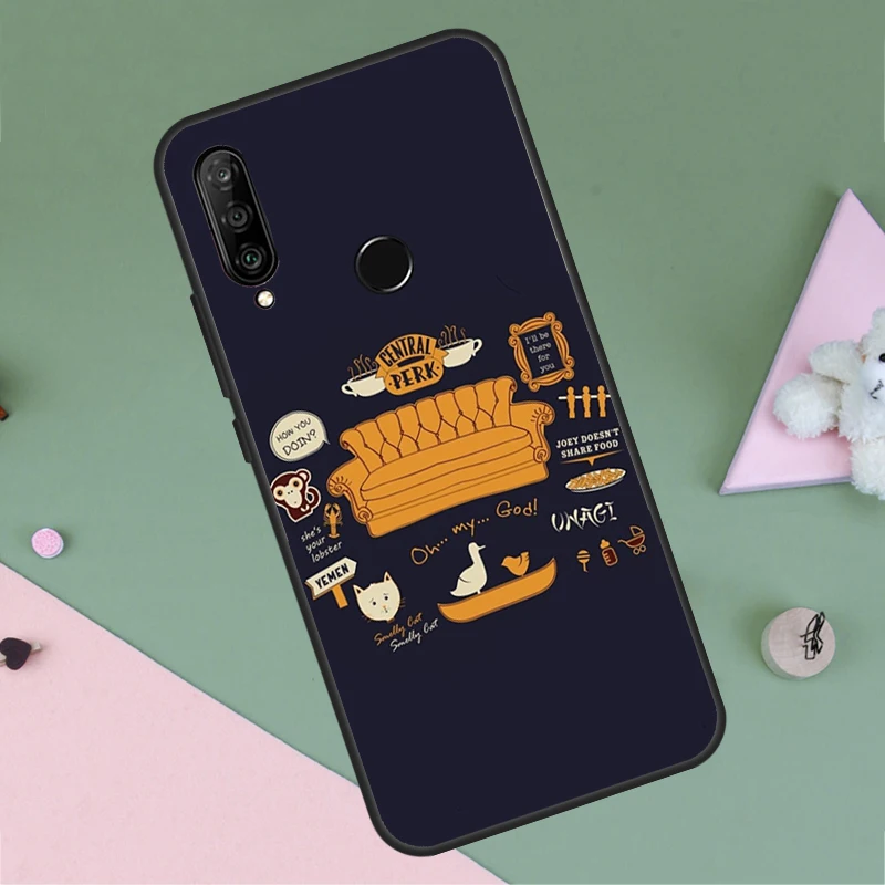 Central Perk Coffee friend how you doin For Huawei Nova 12s 7i 8i 11i 12i 9 SE Y91 Y90 Y60 Y70 Y72 Y61 P30 P40 Lite P60 Pro Case