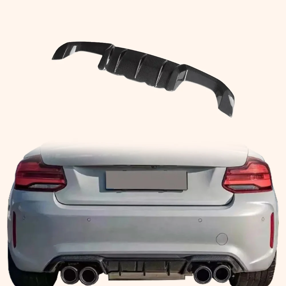 

For BMW M2 F87 Coupe 2016-21 Carbon MP Style Rear Bumper Bottom Diffuser Lip
