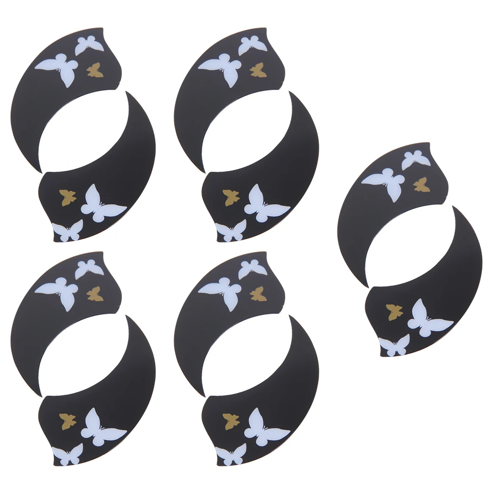 

10 Pcs Butterfly Ukulele Guard Plate PVC Protective Sticker Anti Scratch Self Adhesive Decorative String Instrument