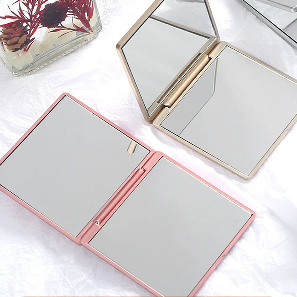 

3 Pcs Decorative Mirror Travel Mirrormini Foldable Pocket for Women Small Hand Rose Design Makeup