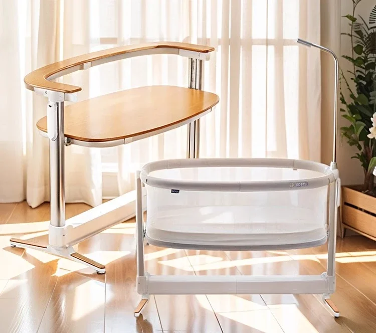 Smart crib Movable diaper table Multifunctional electric lift