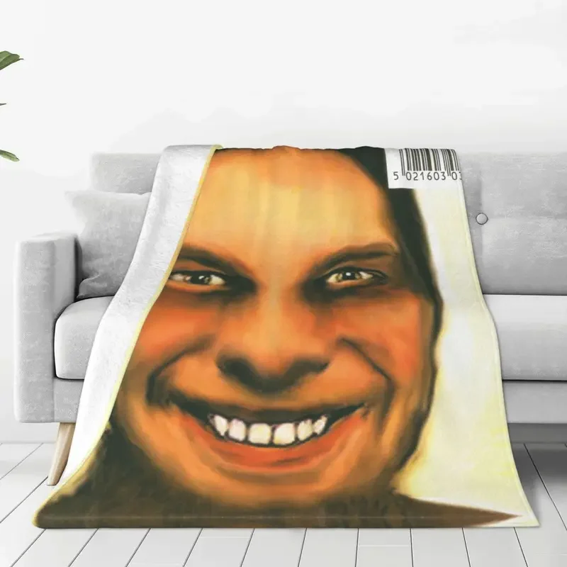 Multifunction Aphex Twin Blanket Merch Bed Decorative Throw Blankets Soft Fleece for Bedroom