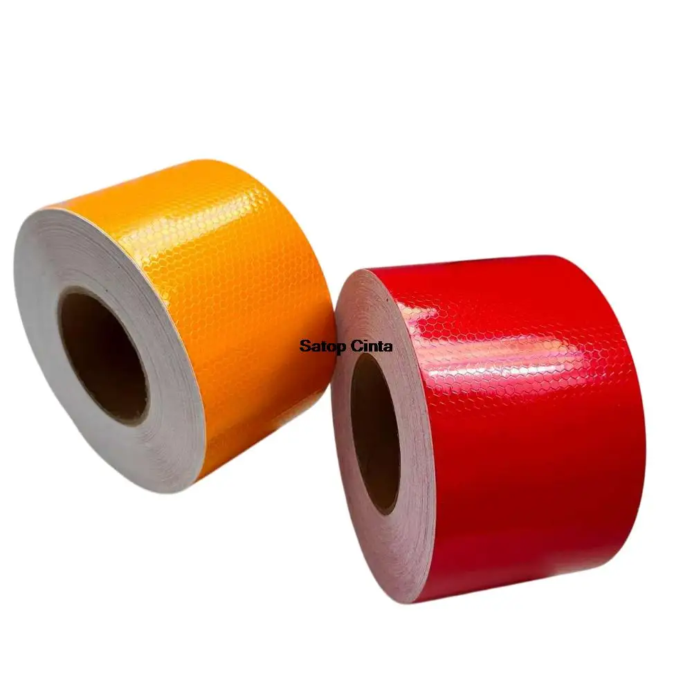 4inch*17FT Waterproof Reflective Material Tapes 6colors High Visibility Safety Warning Adhesive Strip Reflectors For Car Sticker
