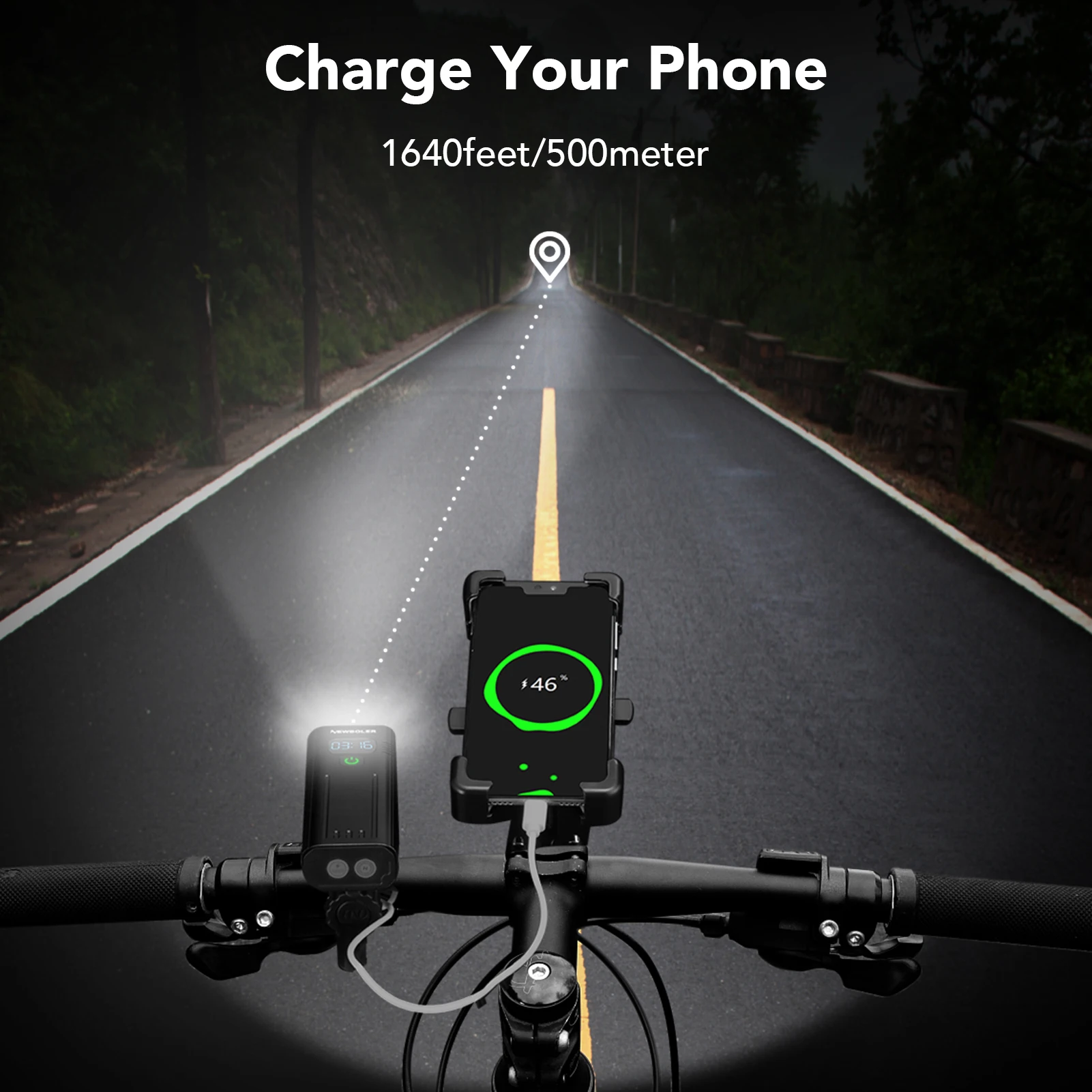 NEWBOLER Bicycle Light USB Cha - Mountain Biking Backpack 评论和价格