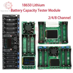 18650 Lithium Battery Capacity Tester Module Type-C 2.4 Inch Color Screen Display 8 Channel Charging and Discharging Module