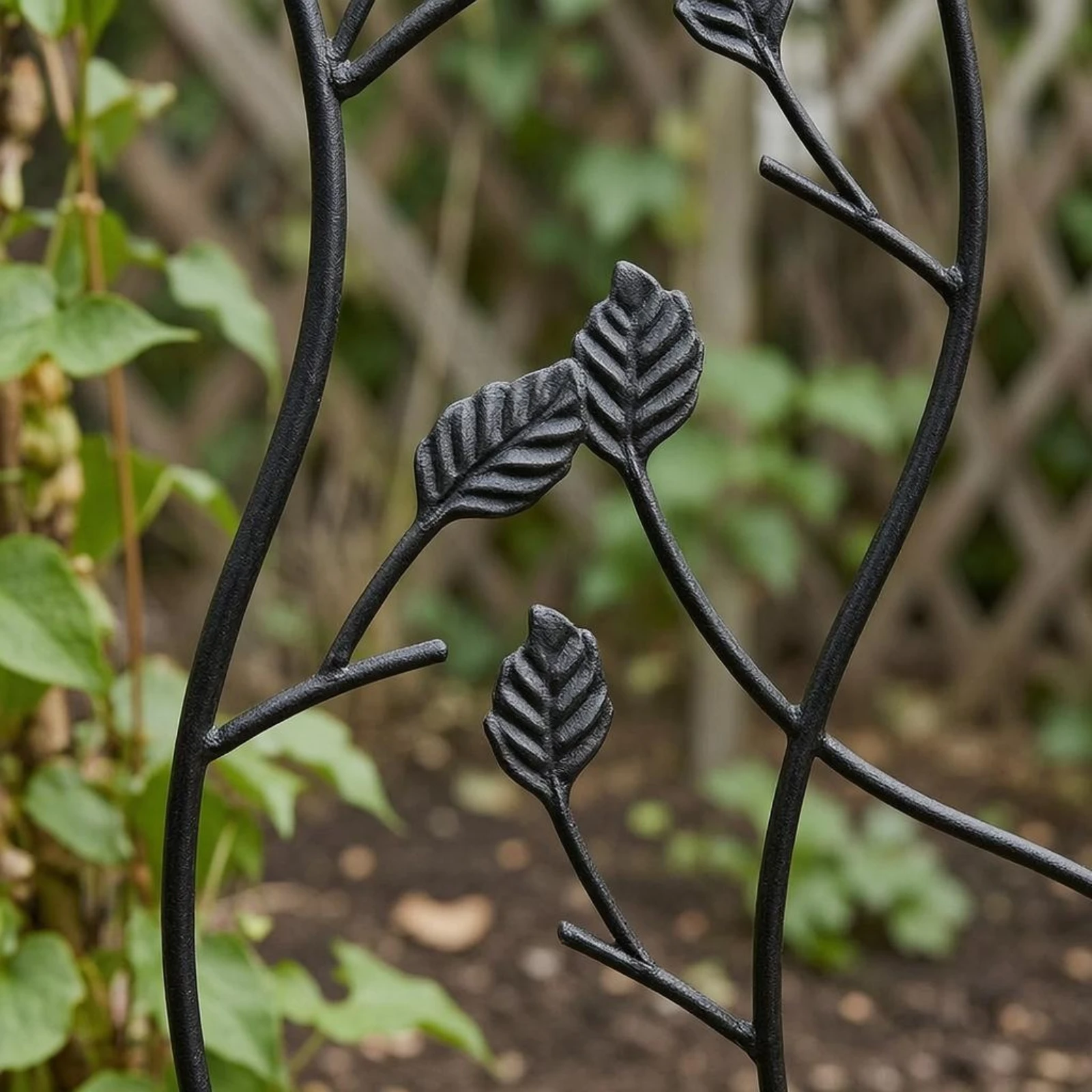 Arched Iron Trellis Sturdy Arched Garden Trellis Yard Accent Heavy Duty