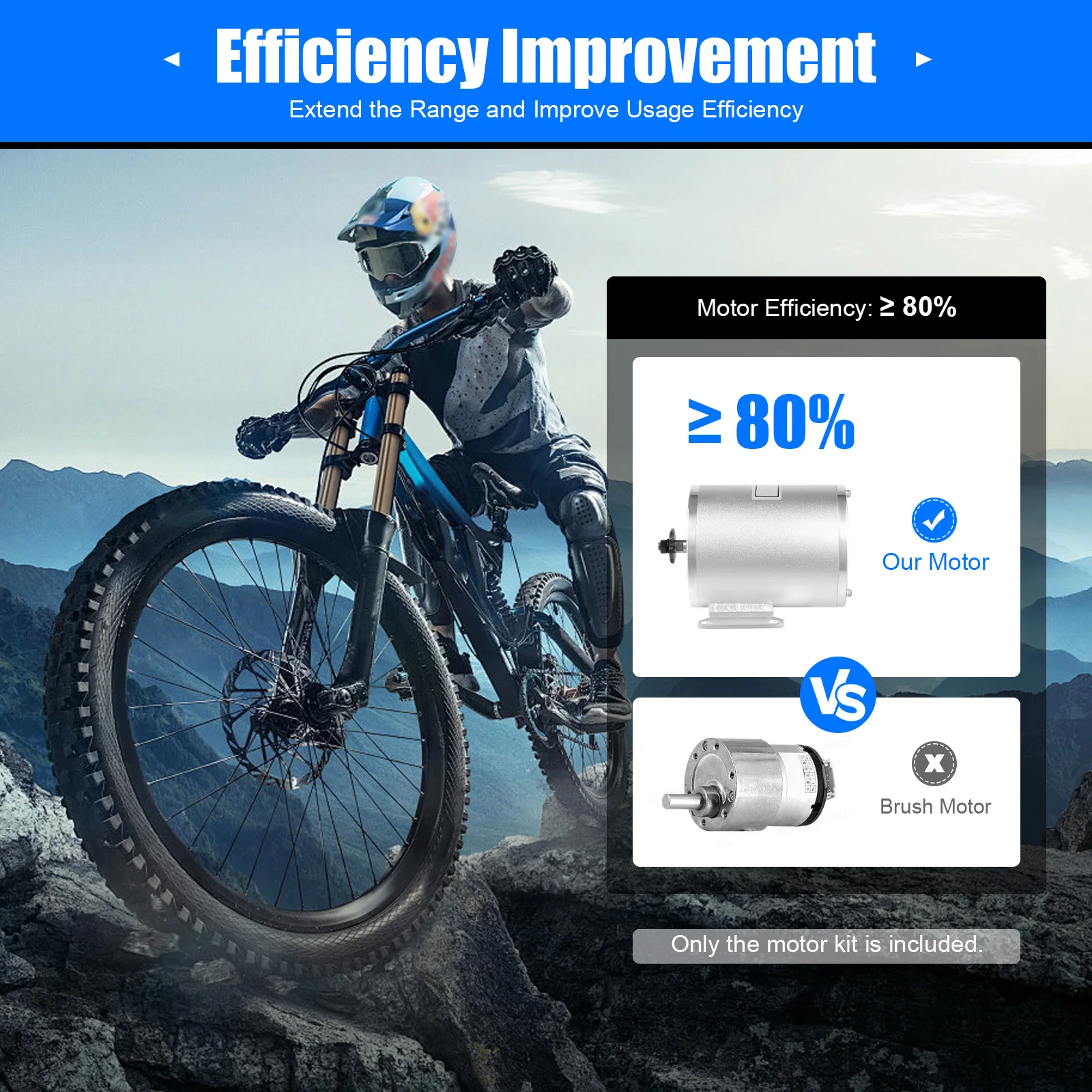 48-72 فولت 3KW طقم محرك بدون فرشاة محرك فضي تحويل دراجة نارية كهربائية كارت موتور لتقوم بها بنفسك عدة للدراجات البخارية ، دراجة نارية كهربائية #5