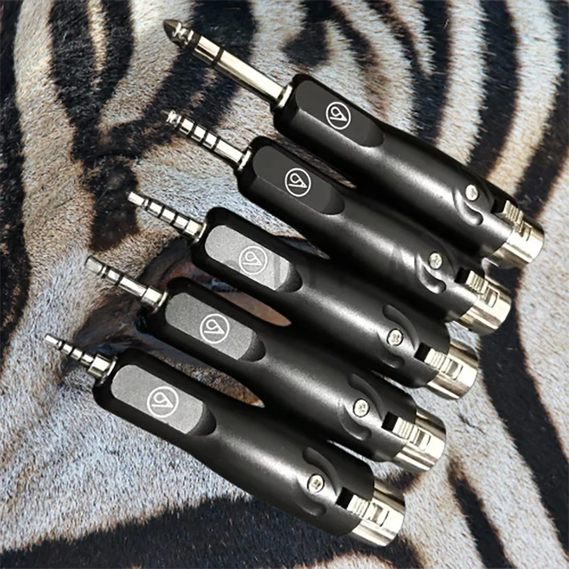 محول أنثى 4Pin XLR - نحاس مطلي بالذهب إلى 4.4/3.5/2.5/6.35 ملم بدرجة استوديو للرجال