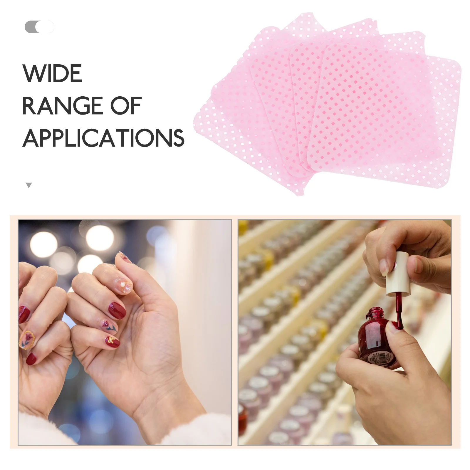 2 Boxes Nail Polish Remover Wipes Cotton Nail Pads For Gel Acrylic Dip Polish Removal Salon Home Use Makeup Travel Size