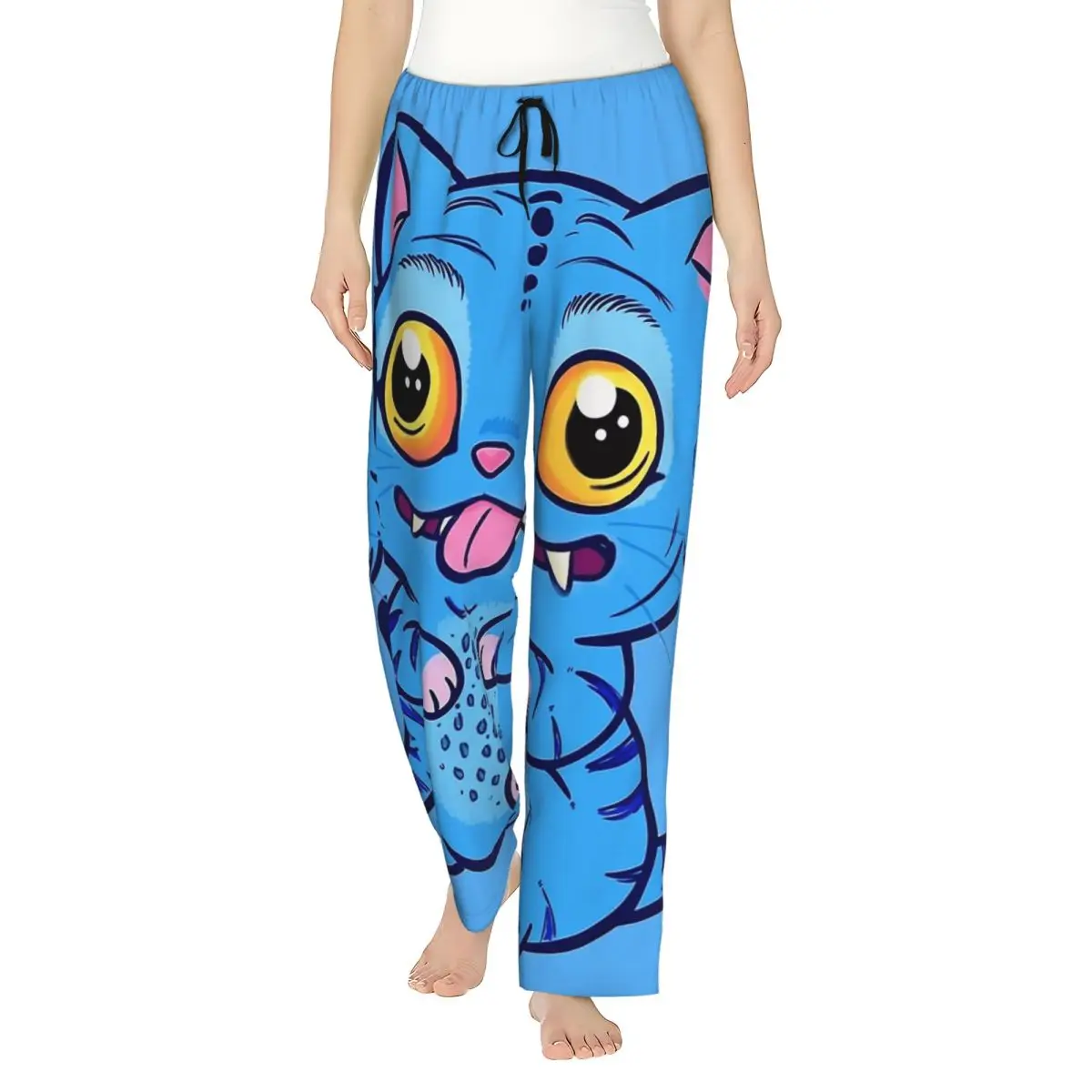 

Пижамы для женщин Derpy Cat Demon Kpop Demon Hunters Спальня Пижамные штаны Удобные спальные штаны Повседневная домашняя одежда