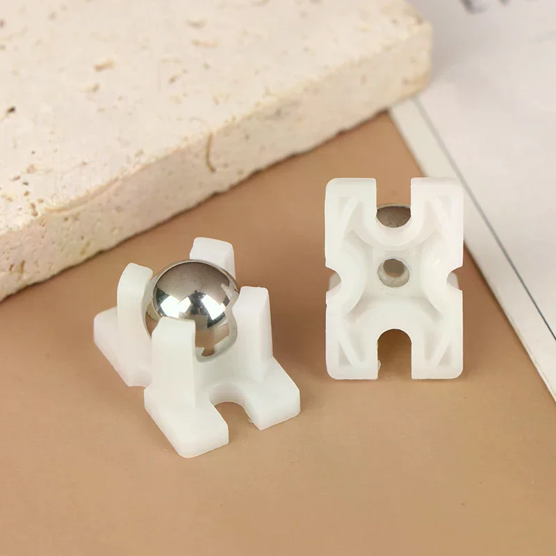 1/2 قطعة الكرة الصلب عجلة عالمية 2 عجلة ل UNO هيكل السيارة الذكية عين الثور النايلون MBOT N20 عجلات عالمية #1