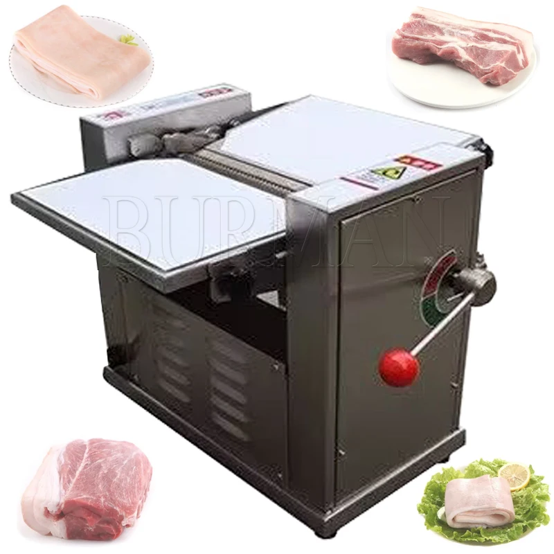 Beef Peeling Machine Commercial Pig Peeling Cutting Machine 0.6-6MM Adjustable Thickness