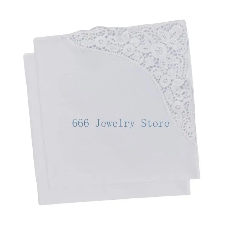 F2TD مناديل مزخرفة قطنية مزدوجة لحفلات الزفاف والاحتفالات الخاصة