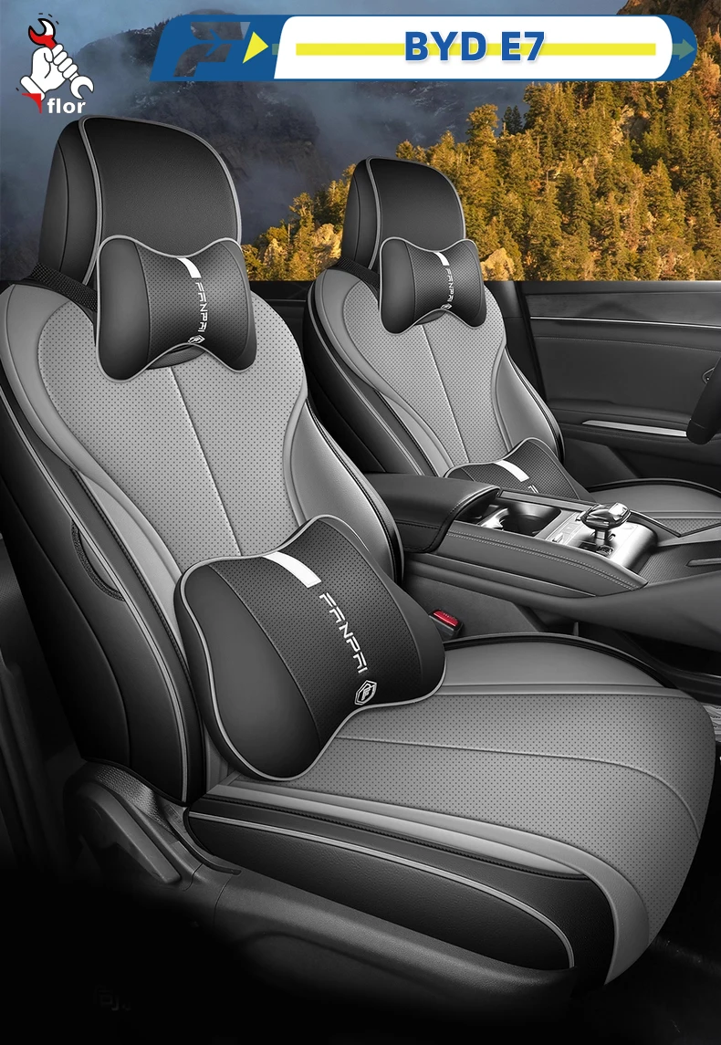 Left-Drive Car Seat Cover For BYD E7 2025 Custom Fit Seat Cover Full-Surround Seat Cushion Seat Protection Cover